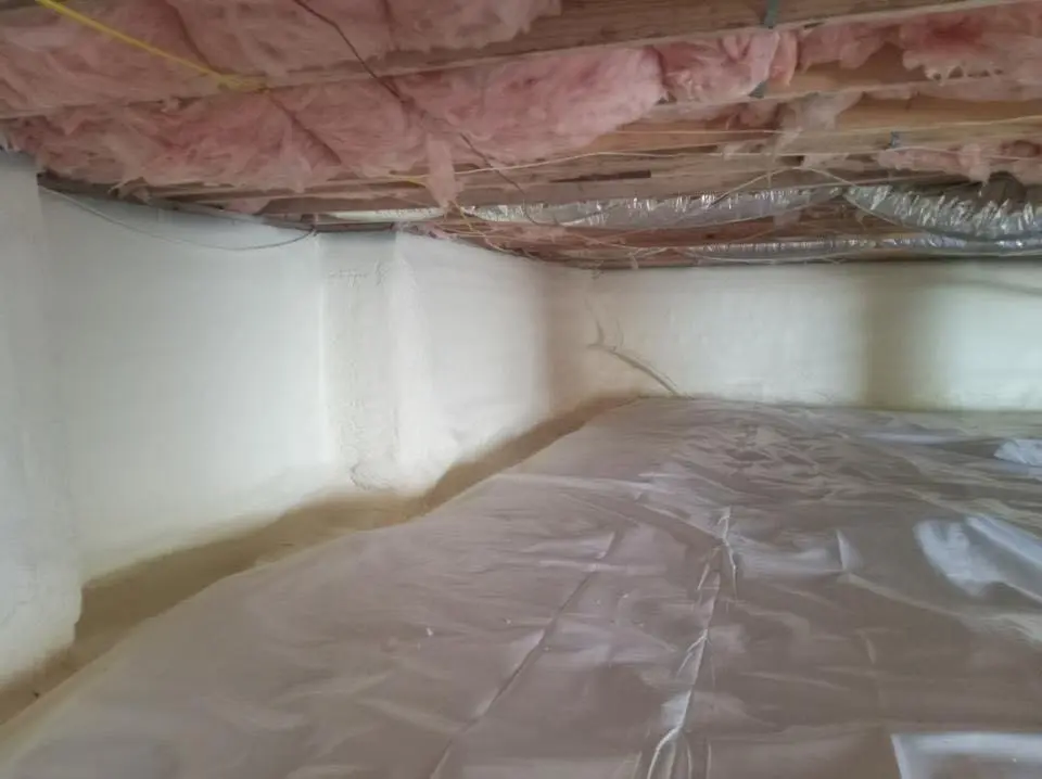 Crawl space encapsulation with closed-cell spray foam for Metal Roof Coating in Oak Park